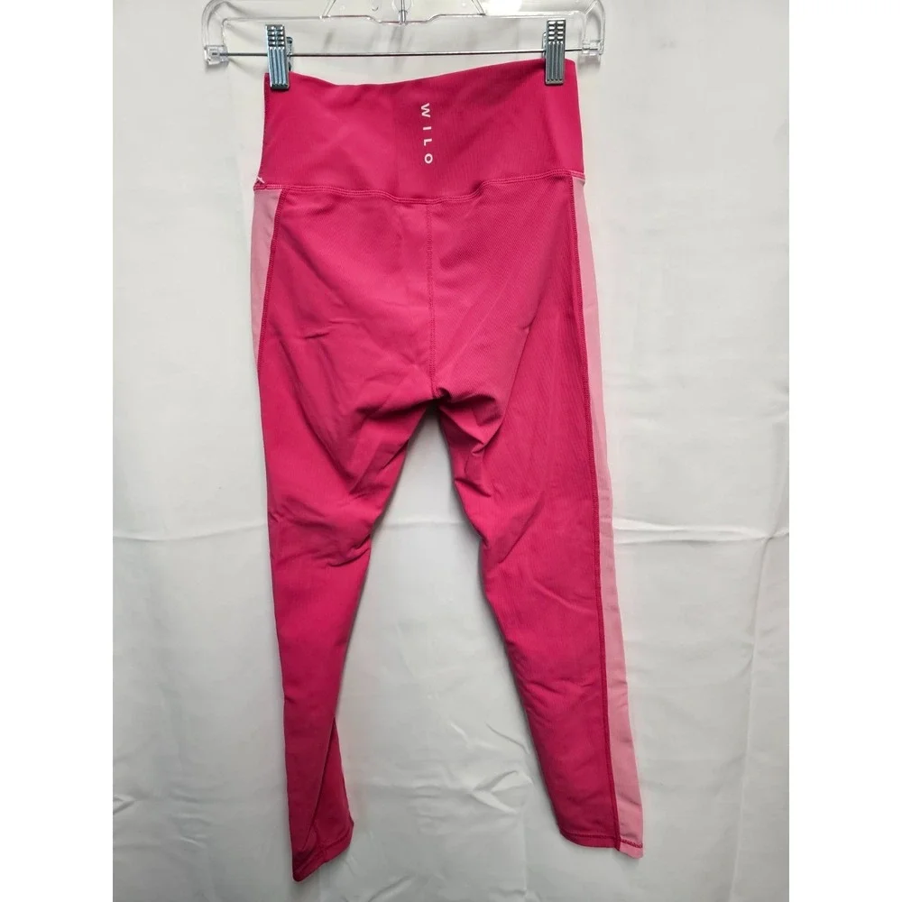 Wilo The Label Activewear ANKLE Leggings in Raspberry Pink Size M used excellent